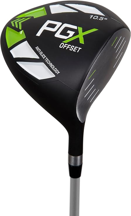 Pinemeadow Golf Kadın PGX Offset Driver, Sağ Elini Kullanan, Grafit, Flex, Siyah/Yeşil/Beyaz