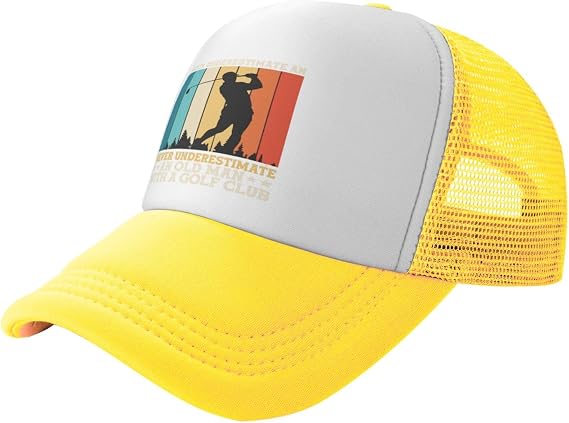 Adjustable Mesh Baseball Caps for Men Women Funny Trucker Cap Casual Golf Dad Hats Snapback Fishing Hat,Sport Golf