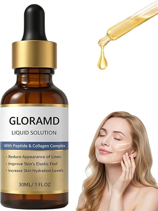 Face Lift Serum, Liquid Solution, Anti-Aging Serum Essence Oil with Peptide and Collagen, Reduce Fine Lines & Wrinkles, Moisturizing and Firming, For All Skin Types (1)