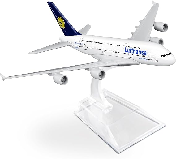 SimplyAir 1/400 Lufthansa Airbus A380-800 Airplane Model Kits die-cast alloys Airplane Model for Collection and Display