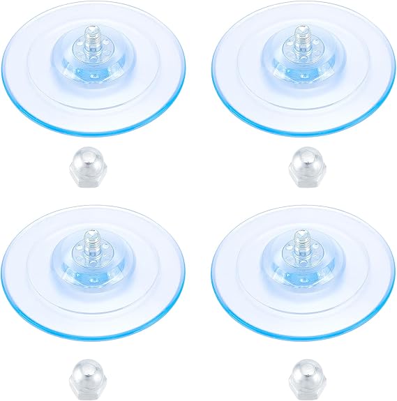 NICENEEDED 4 PCS Cat Perch Window Suction Cups, Replacement Screw Mount Cup Foot for Cats, Hammock Cordless Seat Bed Hanging Pet Supplies Indoors for Foldable Seat