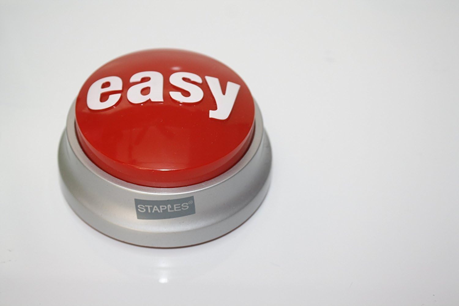 Staples Talking EASY BUTTON - Complete RedSilver