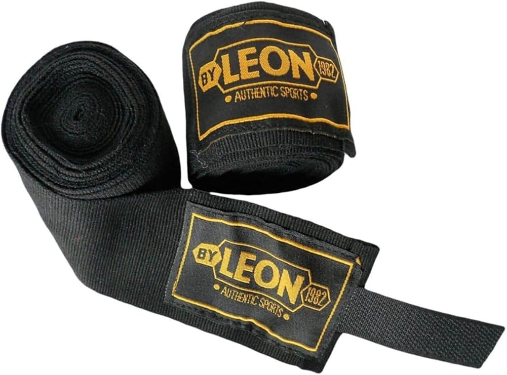 Elastik Boks, Kick Boks ve Muay Thai Bandajı, 3,5 Metre, Siyah