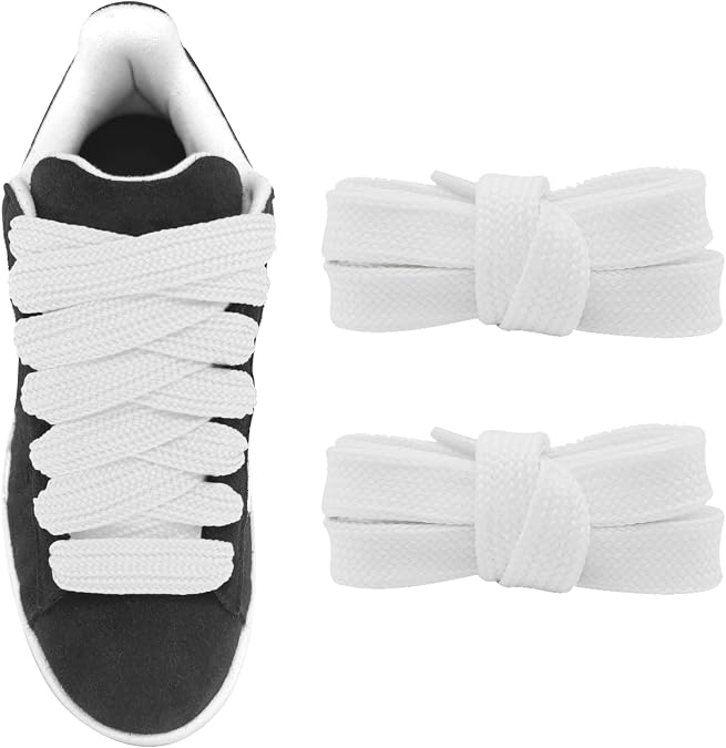 UamGlsob 20mm Extra Wide Chunky Flat Laces for Adidas Campus 00s Sneakers