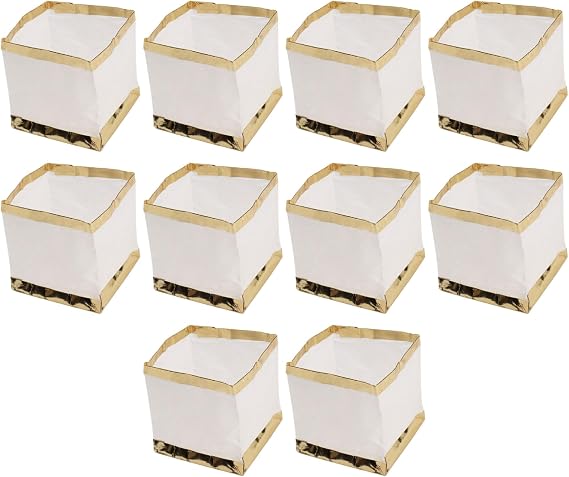 Floating Lanterns, 10Pcs Floating Lanterns 4x4x4" Waterproof Square White Paper Pool Lights to Release in Water for Outside Wishing Praying, without Candle