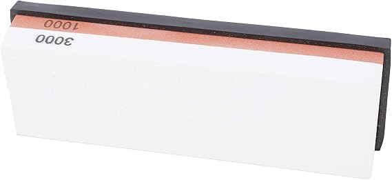 Sharpening Stone Set, Premium White Corundum Whetstone, Double Sided 1000 + 3000 Grit for Kitchen Use, Durable and Eco-Friendly, 18 X 6 X 3cm