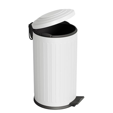 Aqua Bagno Midas Çöp Kovası - Pedallı 16lt, Beyaz | 35.22.57.03.04