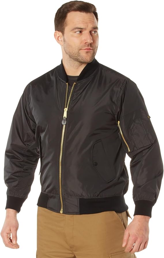 Rothco Lightweight MA-1 Flight Jacket - Iconic Bomber Style Jacket Comfortable Coat