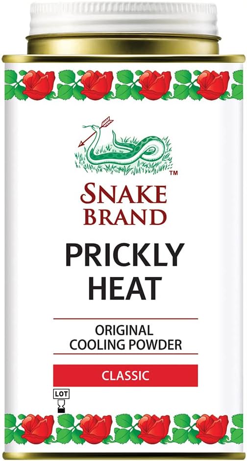 SNAKE BRAND Prickly Heat Cooling Body Powder 140g (Classic, Pack of 1)