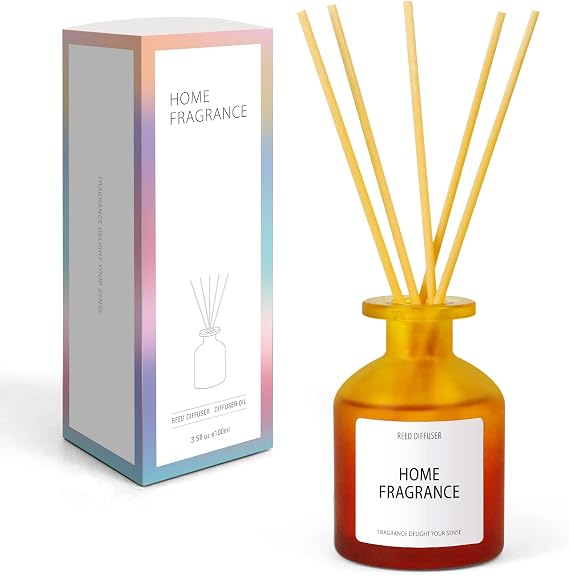 Reed Diffuser 100ml, Desert Rose Scented with 6 Sticks