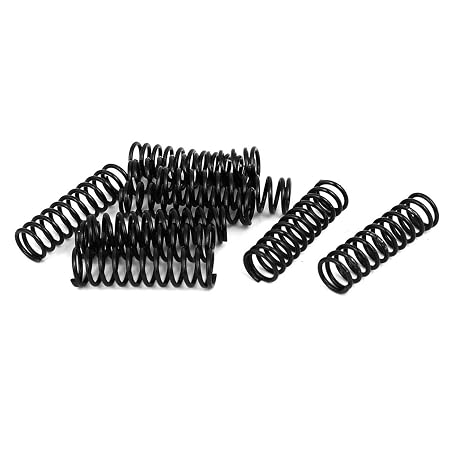 TOP-VIGOR Compression Spring, 1.2mm Wire Size, 10mm OD, 35mm Length, 10Pcs