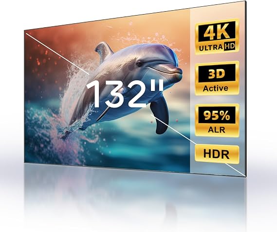 ALR Screen for Ultra Short Throw Projector 132" Seamless