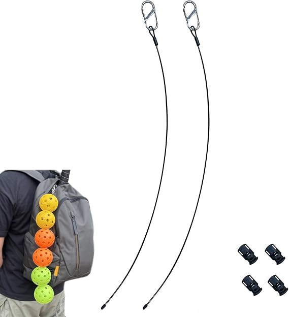 Pickleball Stringer Kablo Akoru, Depolama için Pickleball Aksesuarları, Yenilikçi Turşu Topu Tutucu, Hafif ve Taşınabilir, Yerden Tasarruf Edin, Yaygın ve Kolay Kullanılmış, 2'li Paket