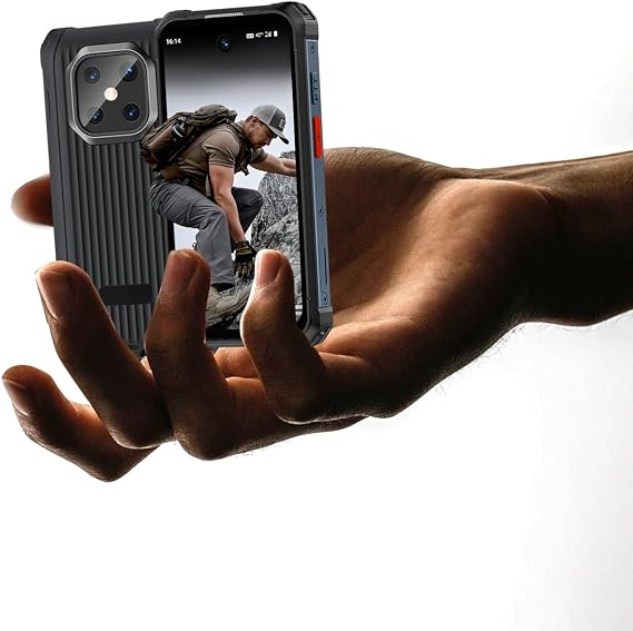 Robustes Mini-Smartphone, pantalla de 3,88 pulgadas, teléfono resistente al agua con certificación IP68, 6 GB de RAM y 128 GB de ROM, batería de 3000 mAh, teléfono desbloqueado con doble SIM
