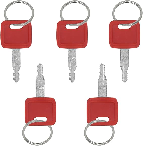 5 Pack H800 Ignition Key for Heavy Equipment