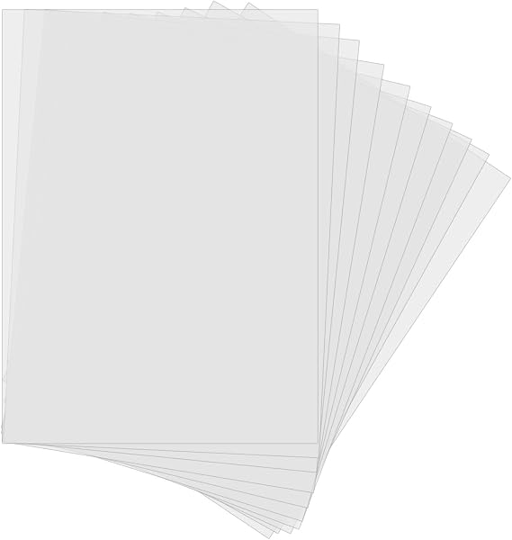 10 Pcs Blank Mylar Stencil Sheets Square Stencil Paper Blank Mylar Templates DIY Make Your Own Design Stencils (30.5x21.7cm) 6 Mil