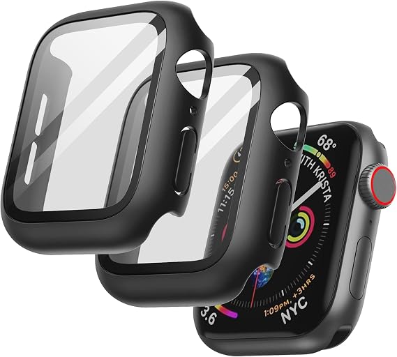 JETech Case for Apple Watch SE 3/2/1, Series 6/5/4 40mm, Black