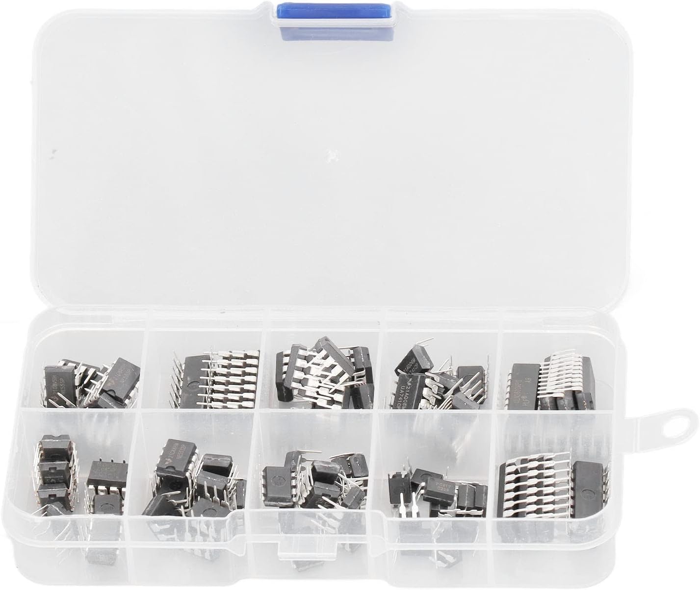 85 Pcs IC Assortment Kit, Integrated Circuit IC Chips with 10 Specifications Including NE555 LM324 LM393 for Home Circuit Work and Electronics Projects