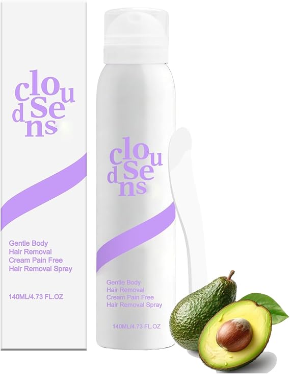 Cloud Sense Hair Removal Spray, Gentle Flawless Hairs Remover for Smooth Skin, Hair Removal Cream for Sensitive Skin, Fast-Acting, Gentle & Soothing Body & Legs, For Women and Men (1)