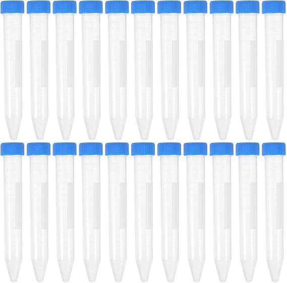 15ml Plastic Centrifuge Tube 50pcs Pp Blue Screw Top