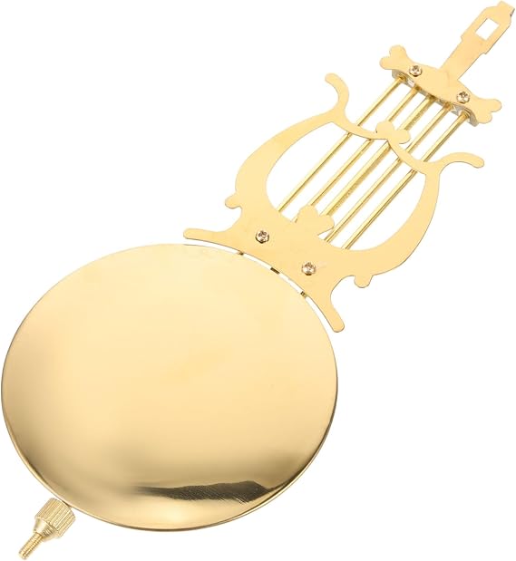 HOMSFOU Pendulum Clock Replacement Metal Clock Pendulum Classic Design Suitable for Various Styles