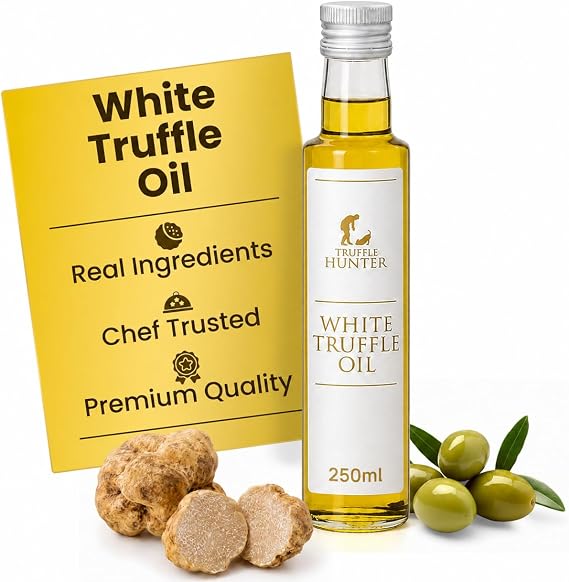 TruffleHunter, White Truffle Oil with Extra Virgin Olive Oil - 250ml