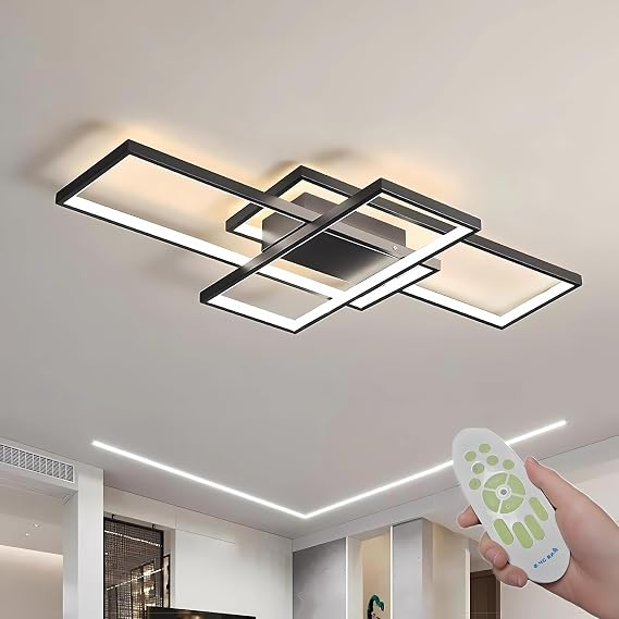 Diossad LED Dimmable Ceiling Light Modern LED Ceiling Lamp,Ceiling Lights 2700K-6500K Flush Mount Chandelier Fixture for Bedroom Living Room Kitchen Hallway Office [Energy Class B]