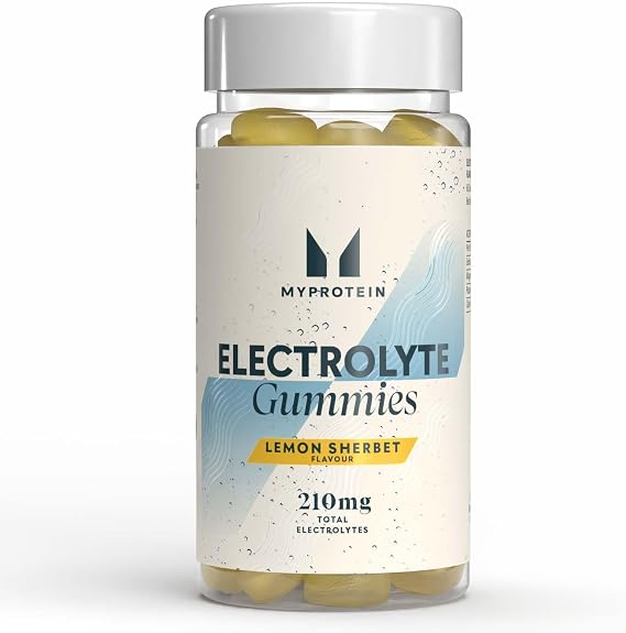 Myprotein Electrolyte Gummies | Lemon Sherbet Flavour | Electrolyte Support with Magnesium, Potassium & Sodium | 210mg Electrolytes per Serving | Vegan | 15 Gummies