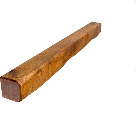 Solid Oak Beams for Fireplaces- Oak Floating Shelf for Home Decor- Rustic Shelves to Decorative Logs for Fireplace- Lightly Worked- Beam Size(100x10x10) Cm