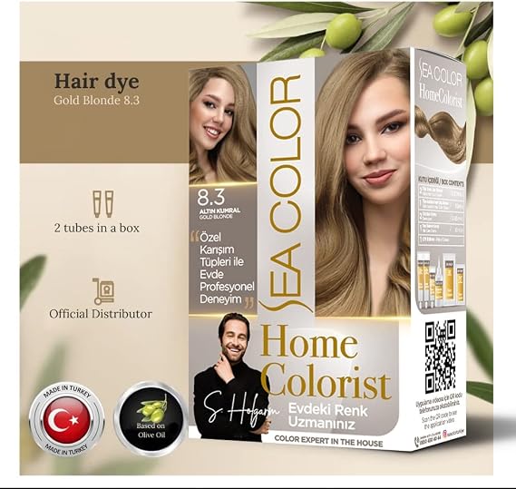 Sea Color Home Colorist Set Saç Boyası 8.3 Altın Kumral Gold Blonde
