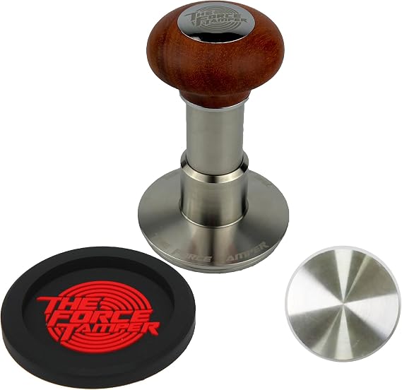 58.50mm Standard Set Reddish Brown Wooden Jellyfish Handle Coffee Tamper