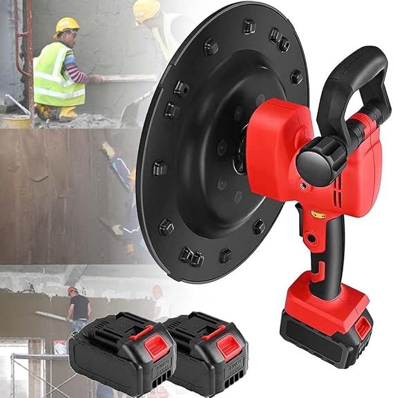 Electric Wall Smoothing Machine 1680W Cordless Polishing Machine Concrete Trowel Cement Surface Wall Plastering Machine Electric Plaster Mortar Cement Putty Trowel