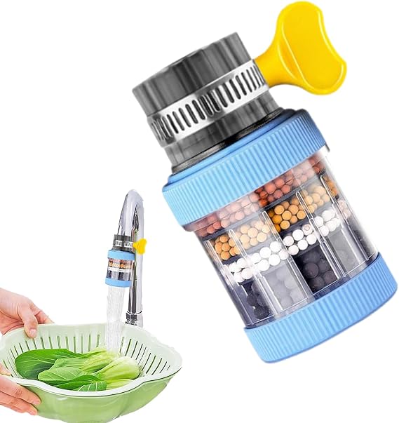 Kitchen Faucet Water Purifier | Six-Layer Sink Faucet Water Filter with Carbon - Sink Filter Accessories for Diameter 15mm-32mm Round Faucets of Bathroom