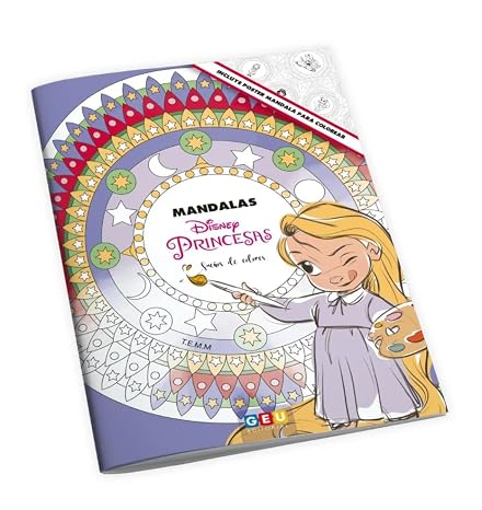 Libro De Pintar Disney | Libro Pintar Disney | Libro Colorear Disney | Libro De Colorear Disney con Mandalas Para Colorear Niños de Princesas Disney - Editorial GEU