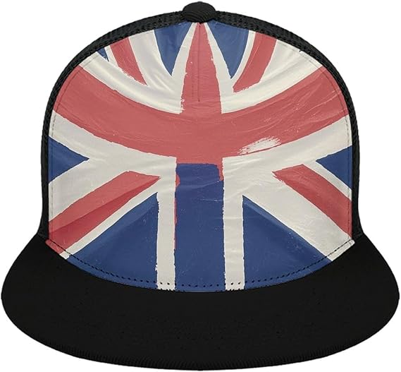 British Flag Baseball Cap, Cool Trucker Hat