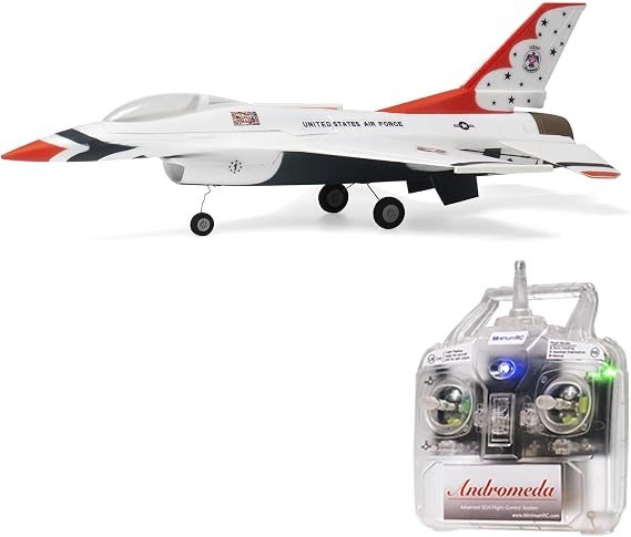 MinimumRC F-16 Thunderbird Fighter Jet 2.4 Ghz Remote Control Plane. 30mm EDF (RTF)