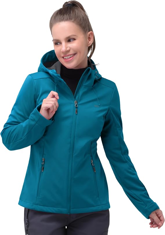 33,000ft Women's Lightweight Softshell Jacket Waterproof Hooded Jacket