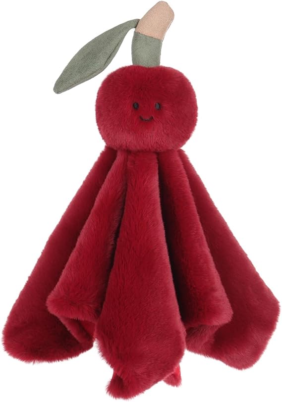 Apricot Lamb Delicious Cherry Comforter Loveys Security Blanket 13.8x13.8