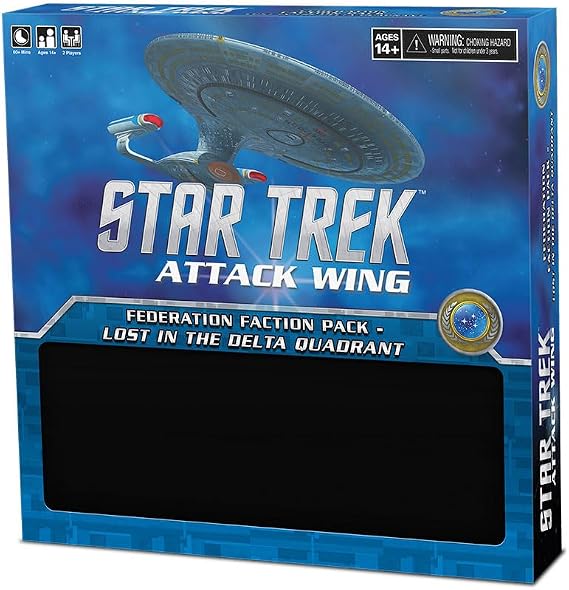 Star Trek Attack Wing: Federation Faction Pack - Lost in The Delta Quadrant | Star Trek Miniatures Game | Star Trek Ships