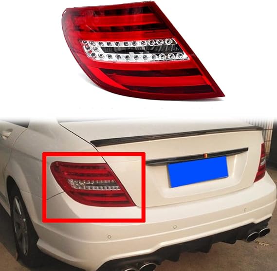 Car Rear Tail Light Assemblies for Benz W204 C200/C260/C300 2008 2009 2010, Car Tail Light Brake Lamp Tail Lamp Led Taillight Replacement Car Accessories,left-1pcs