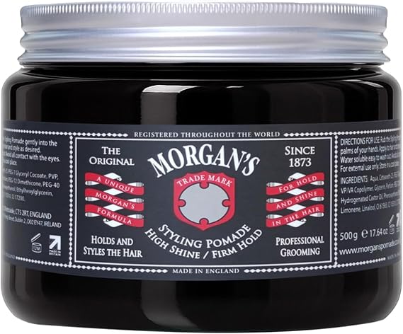 High Shine Firm Hold Styling Pomade -Sert Tutuş, Parlaklık Veren Saç Şekillendirici Pomad (BLACK LABEL) 500 gr
