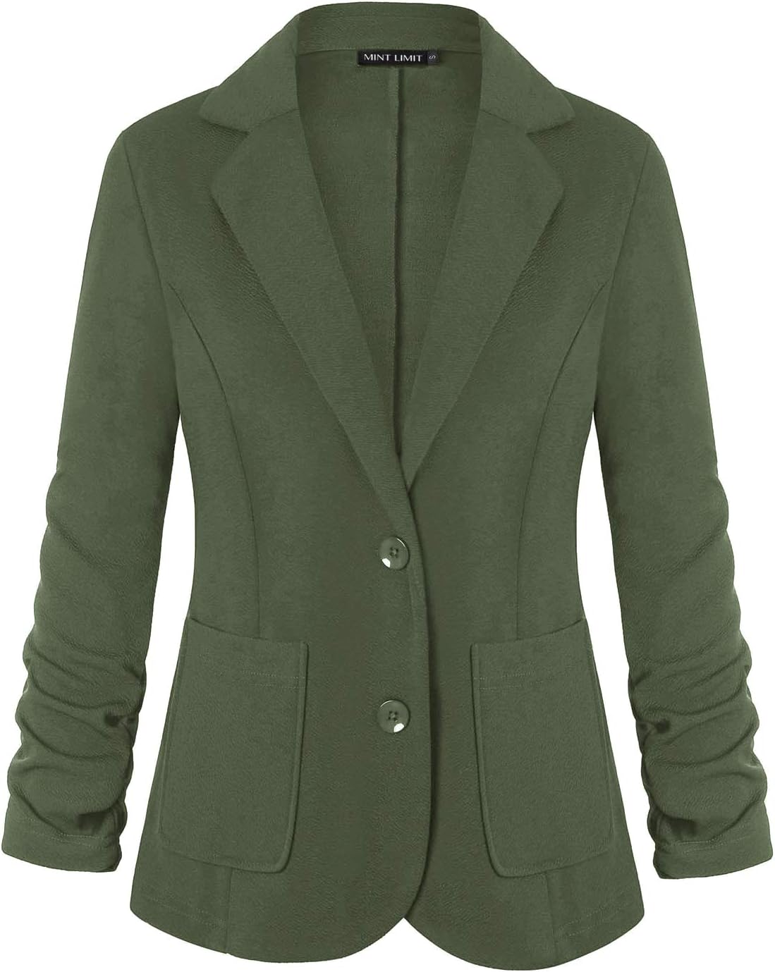 MINTLIMIT Women's Slim Fit Suit Blazer 34 Sleeve with Buttons and Pockets