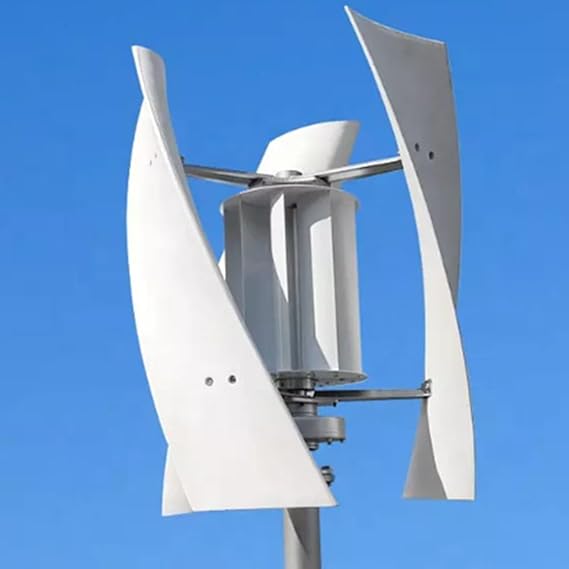 Wind Turbine Generator Kit 5000W, Portable Vertical Helix Power Generator with Charge Controller for Marine, RV, and Home Use, Supports 12V, 24V, 48V, 220V