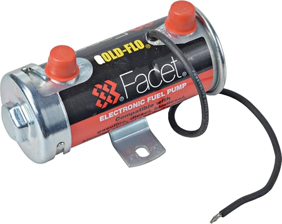 Solid State Fuel Pump New Cylindrical 12V, 4-5.5Psi, 24" Min Dry Lift, 36 Gph