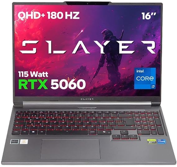 Oyun Garaj Slayer X7T-5060 C8 Intel Core i7 14650HX 16GB RAM 500GB SSD RTX5060 16 inç QHD+180Hz IPS FreeDOS Oyun Dizüstü Bilgisayarı