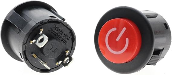 Power Button Replacement for Ride on Car Toy Push Start Easy Installation Ride on Toy Accessory Replacement