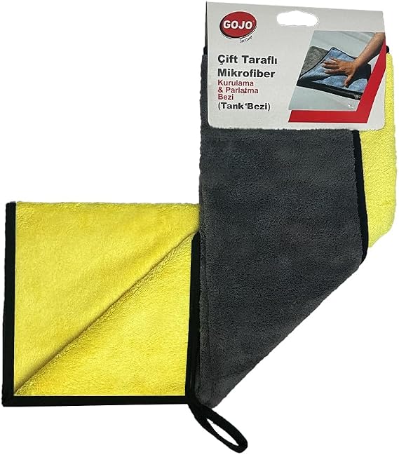 Gojo Çift Taraflı Mikrofiber Kurul ve Parlatma (Tank) Bezi 50x70 cm