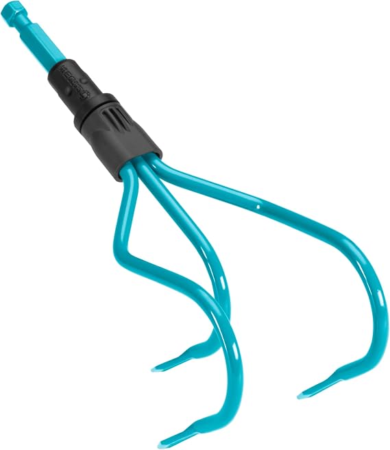 Gardena combisystem Cultivator: Ideal garden accessories for loosening and ventilating the floor, working width 10 cm, matching all CS stems, for light to medium-heavy floors (3135-20)
