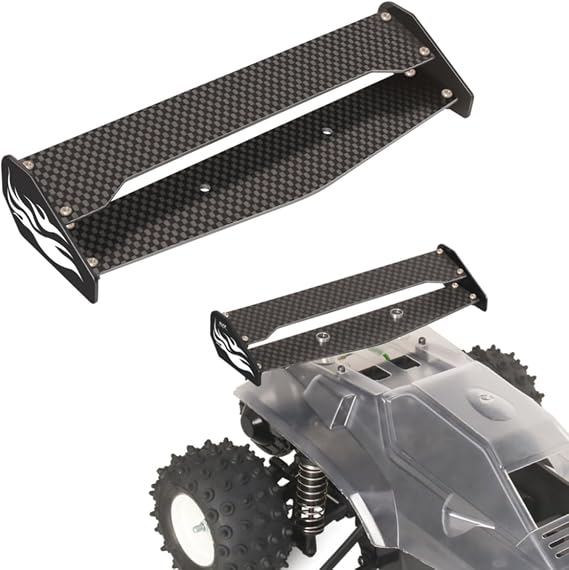 RC Rear Wing for Tamiya 1/10 Hornet EVO RC Rear wing Spoiler Carbon Fibre for Tamiya 1/10 Hornet EVO RC Accessories