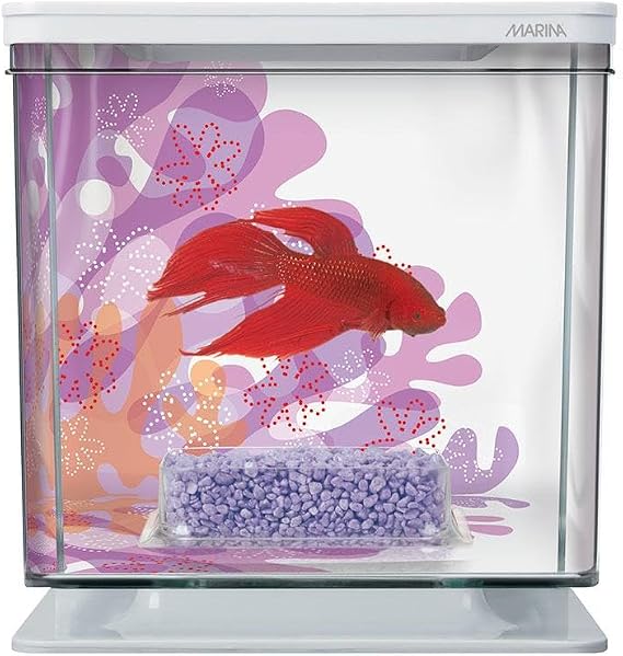 Marina Betta Aquarium Starter Kit, Flower